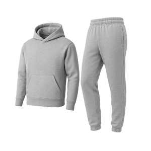 Conjunto de Sudadera con Capucha Blanca Unisex para Adultos, Manga Larga, Patrón Geométrico, Ropa Deportiva Casual, Bolsillos Laterales, Cintura Elástica - Product Image 4