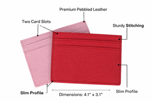 Portefeuilles miniatures en cuir véritable Wriza, fermeture à bouton vintage, pour homme et femme, ultra fins, blocage RFID, porte-cartes de crédit pour cartes bancaires - Product Image 2