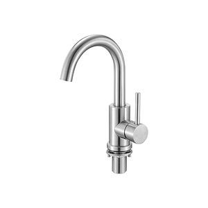 Rubinetto da cucina monocomando in nichel lucido con aeratore anti-schizzi - Product Image 2