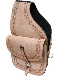 Bolsa de Sillín Western Premium de Cuero de Búfalo 100% Full Roughout con Hebilla Concho Hecha a Mano Personalizable para Equitación y Senderismo - Product Image 3