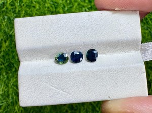 Piedras preciosas de zafiro azul natural sueltas para la fabricación de joyas, anillos, colgantes, pendientes, piedra azul de alta calidad - Product Image 4
