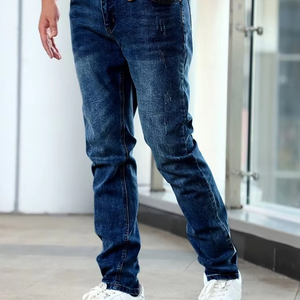 Jean Skinny Homme en Denim Déchiré Extensible Confortable Décontracté – Jean Slim Effet Usé Lavage Personnalisé Fabricant - Product Image 1