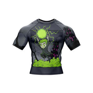 Men's Quick-Drying Compression <b>Long</b> Rash Guard Shirt Breathable Fitness Sportswear for MMA Gym Training Plain Fabric Sport - Product Image 5