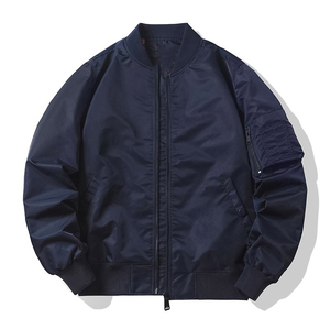 Chaqueta Bomber de Lujo para Hombre 2026 con Cremallera, de Alta Calidad, Color Sólido, para Invierno y Uso Exterior - Product Image 4