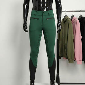 Pantalones de Montar a Caballo de Silicona de Corte Completo para Mujer, Color Blanco, Leggings de Equitación, Ropa Ecuestre - Product Image 1