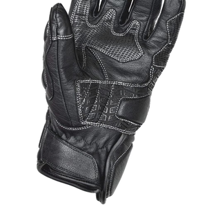 Professional Vintage Full-Finger Motorbike <b>Gloves</b> Genuine Leather <b>Touchscreen</b> Compatible for Casual Winter Outdoor Usage - Product Image 4