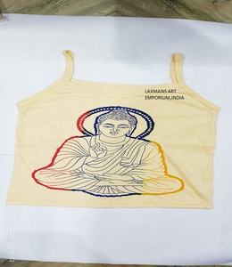 เสื้อยืดถักสำหรับผู้หญิงพิมพ์ลายระบายอากาศได้ฟรีไซส์ - Product Image 2