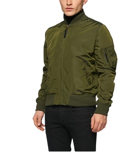 Chaqueta Bomber de satén recubierta para hombre y mujer personalizada 2024 con cuello levantado en colores personalizados para el invierno - Product Image 1