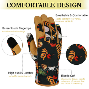 ถุงมือป้องกันงานหนักคุณภาพสูง ผลิตจากหนังสังเคราะห์เคลือบลาเท็กซ์ - Product Image 4