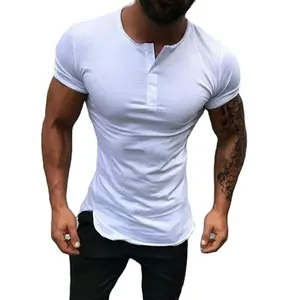 Alta qualidade Custom Fitness T Shirt Homens Fábrica OEM Atacado Compressão Vestuário Workout Sports Gym Tops Camisas