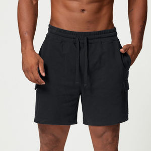Shorts de course pour hommes, tissu doux et léger, respirant, coupe confortable, taille élastique, idéal pour l'entraînement en extérieur, export en gros OEM - Product Image 6