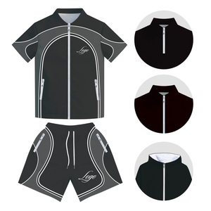 Ensemble pour hommes, veste coupe-vent, vêtements de sport, streetwear, veste coupe-vent décontractée à manches courtes, survêtement pour joggeur - Product Image 6