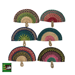 Éventail en jonc de mer naturel et jacinthe d'eau, idéal pour un style campagnard élégant, provenant du Vietnam, livraison rapide - Product Image 2