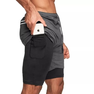 ECONEX SPORTS 2025Men's Compression Running <b>Shorts</b> With Drawstring 2-in-1 <b>Mens</b> Sports <b>Shorts</b> Black Activewear <b>Men</b> <b>Shorts</b> - Product Image 4
