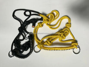 Cuerda de nailon Halter de caballo de alta calidad con trenzas de diamante de cuero tejedor con cuentas Halter de cuerda de caballo promedio - Product Image 3