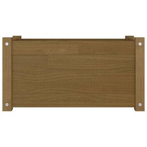 Jardinière en bois de pin massif brun miel durable de 23,6 pouces, pots et jardinières pour fleurs - Product Image 3