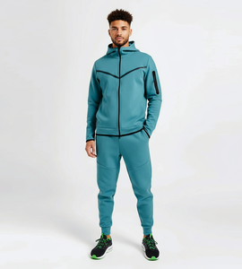 ชุดเซ็ต 2 ชิ้น เสื้อฮู้ดถักไหมพรมแบบสวมใส่ได้ทั้งชายและหญิง สไตล์ลำลอง สำหรับฤดูหนาว พร้อมกางเกงจ็อกเกอร์ เหมาะสำหรับออกกำลังกาย วิ่งจ๊อกกิ้ง และเล่นกีฬาในร่ม - Product Image 3