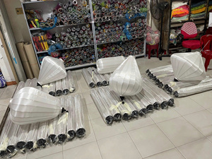 Lanterne en soie vietnamienne traditionnelle, fabriquée à la main, style Hoi An, pour la décoration de mariage et de festivals, origine Vietnam - Product Image 5