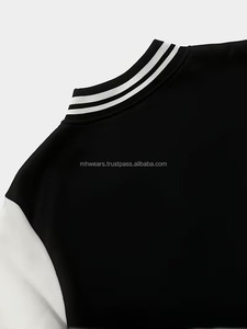 Vestes universitaires sur mesure avec logo, surdimensionnées, respirantes, légères, pour hommes, vestes universitaires brodées de qualité supérieure pour hommes - Product Image 4