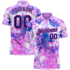 Sublimation 3D sur mesure pour polos, jersey 100% coton, motif uni imprimé pour polos - Product Image 1