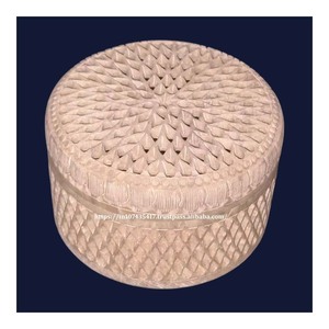 Standard High Quality Best Modern Premium Look Soapstone Carving <b>Box</b> With Rectangle Shape Use For Jewelry Storage Gift Item - Product Image 4