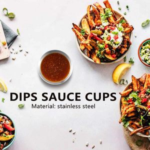 Vente en gros de coupelles à sauce ovales en acier inoxydable, écologiques, sans BPA, de qualité alimentaire, ustensiles de cuisine avec emballage personnalisé - Product Image 6