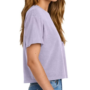 <b>Aesthetic</b> New Crop <b>Top</b> Mockup Everyday Casual Soft Pink Cropped T-Shirt Product Photo Trendy Branding Cropped T-Shirt - Product Image 2
