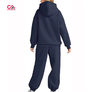 Conjunto Deportivo de Invierno 2026 para Mujer, Informal, Suave, Cálido, de Algodón y Felpa, Estilo Urbano, para Gimnasio y Entrenamiento - Product Image 3