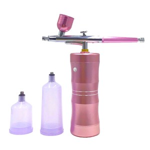 Aérographe professionnel avec buse de 0,3 mm, alimentation par gravité, vitesse réglable, portable, en aluminium, avec godet de 7,0 cc, pour travaux artistiques - Product Image 2
