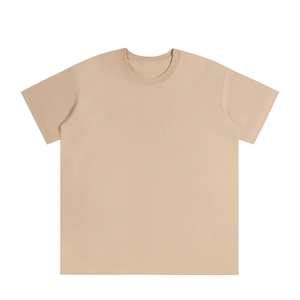 T-shirt épais et surdimensionné pour homme MLT-39-2 en coton 100% brossé, 330 GSM, à manches courtes, avec bandeau anti-transpiration intégré, modèle vierge - Product Image 1