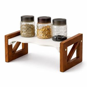 Versátil Estante Triangular de Madera para Especias, Organizador de Encimera de Cocina con Soporte para Frascos y Botellas |   Almacenamiento y Decoración Elegantes para la Cocina - Product Image 2