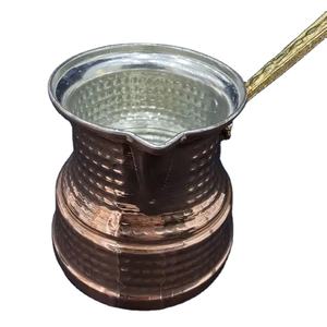 Cafetière turque en cuivre avec poignée en laiton, vaisselle, tasse à café, décoration de table pour la maison, la cuisine, le restaurant, l'hôtel, les fêtes, vente en gros - Product Image 1