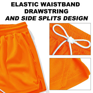 Pantalones Cortos Casuales Lisos de Moda Urbana para Hombre, Cintura Elástica, Poliéster, Pantalones Cortos Deportivos para Correr / Pantalones Cortos para Trotar - Product Image 4