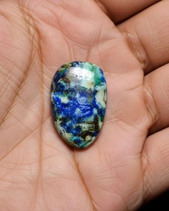 Lote de Cabujones de Azurita y Malaquita, Piedras Preciosas Naturales Azul Verdoso Pulidas, Piedras Sueltas al por Mayor para Joyería - Product Image 3