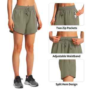 Shorts de course pour femmes, nouveaux, élégants, au toucher doux, adaptatifs, séchage rapide, coupe confortable, pour les entraînements et un style de vie actif. - Product Image 6