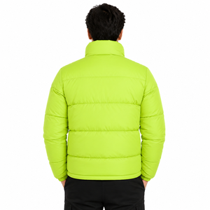 Chaquetas de poliéster con cremallera para hombre, al por mayor, chaqueta acolchada de invierno, abrigo cálido personalizado con aislamiento, venta al por mayor OEM - Product Image 2