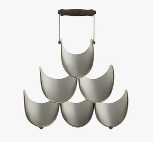 Support de rangement de comptoir en métal moderne avec poignée, porte-bouteilles en fer industriel pour bar et cuisine, vente en gros - Product Image 6