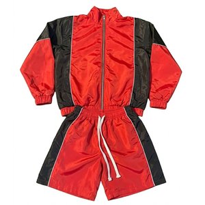 Conjunto Deportivo de Chaqueta y Pantalones Cortos para Hombre, Personalizado, de Poliéster, Resistente al Viento, Transpirable, Talla Grande, Impermeable, de Secado Rápido y Ecológico, para Invierno - Product Image 1