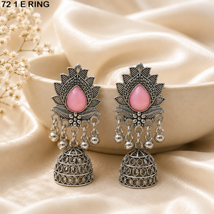<b>arabic</b> style Artificial Golden jhumka earrings for women in Dubai UAE traditional Golden look jhumka earrings for women in Oman - Product Image 6