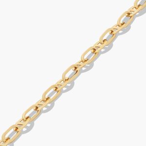 Bracelet à maillons fantaisie poli Golden Hour en or jaune - Product Image 5