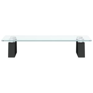 Soporte para Monitor de Vidrio Templado y Metal Negro de 15.7"x7.9"x3.1" para Computadoras Portátiles - Product Image 4