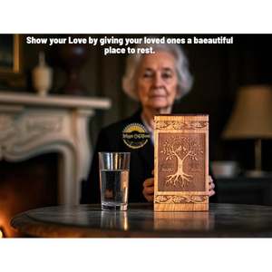 Handcrafted lifetree urn & Natural Wood Cremation Urn Ashes <b>Box</b> Artistic Funeral <b>Memorial</b> Keepsake by AYAANS - Product Image 2