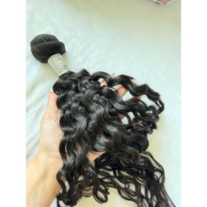 Extensiones de Cabello Humano de Primera Calidad, Color Negro Natural, con Aspecto Rizado, Muy Ligeras, Fáciles de Usar en la Oficina, Fiestas o la Vida Diaria - Product Image 4
