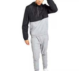 Conjunto de Chaqueta y Pantalón Deportivo de Alta Calidad 2026, Chaqueta con Cierre y Pantalón Deportivo de Nailon con Cierre para Hombre, con Diseño de Logotipo Personalizado - Product Image 1