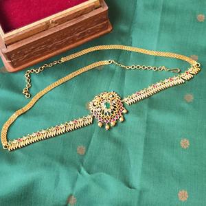 Trendy Rhinestone Gold Plated Body Chain for Women - Product Image 1
