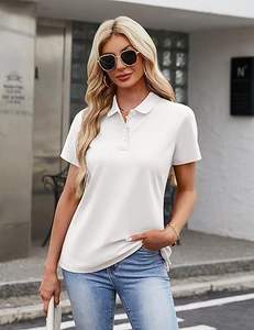 Polo pour femme à manches longues, rayé style rugby, abordable, t-shirt de sport à manches courtes, t-shirts de sport personnalisés pour femme, polo - Product Image 1