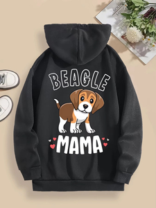 Women Hoodies Chubby Beagle Mother 2026 Autumn and <b>Winter</b> Simple Design Women's Hoodie <b>Top</b> Long Sleeved Casual - Product Image 1
