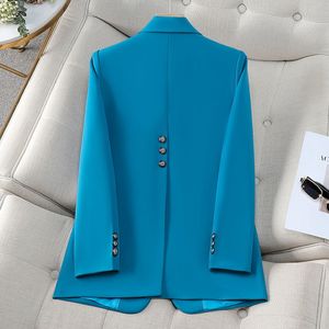 Abrigo Largo de Lana para Mujer, Tallas Grandes, Transpirable, Grueso, para Otoño, con Doble Cinturón de Cachemira, Forro de Lana, Bolsillos Delanteros, Diseño Liso - Product Image 4