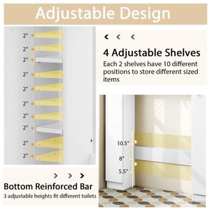 Independent Toilet Bathroom Cabinet Premium Quality Bathroom Shelves - Product Image 6