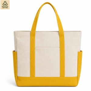 Bolsa de Compras Promocional de Lona de Algodón de 280 GSM, 38x34x14 cm, con Logotipo Personalizado, Venta al Por Mayor, Modelo OEM MY-09 - Product Image 4